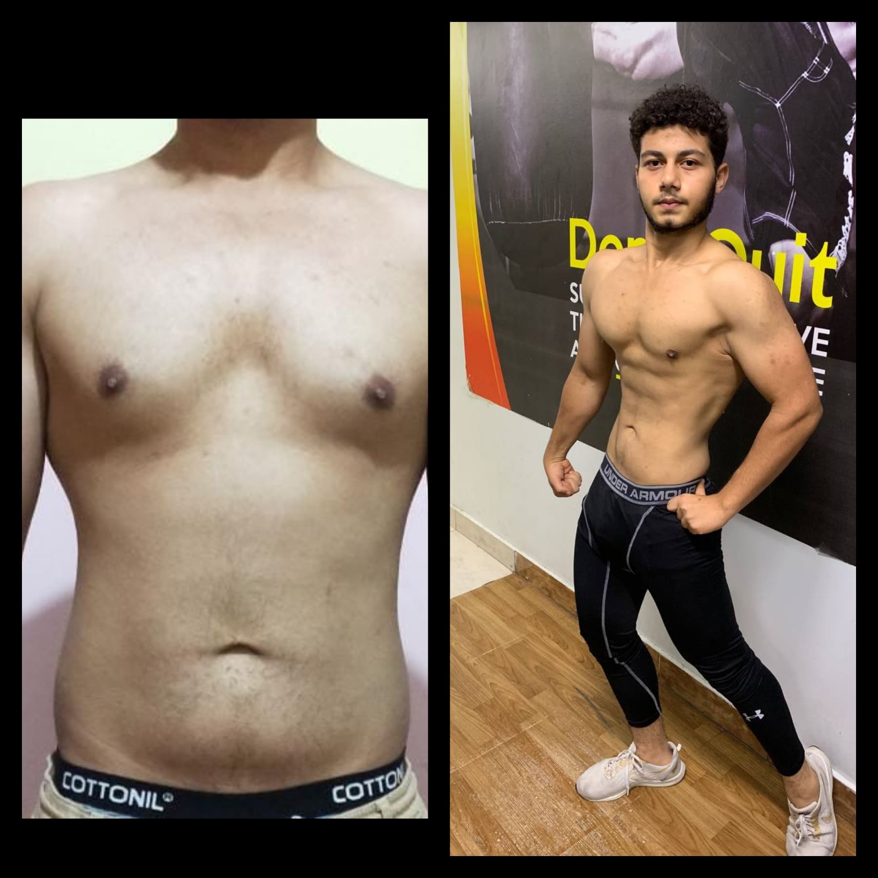 تحول أحد عملاء كوتش عز من خلال برنامج تدريب وتغذية مخصص 8